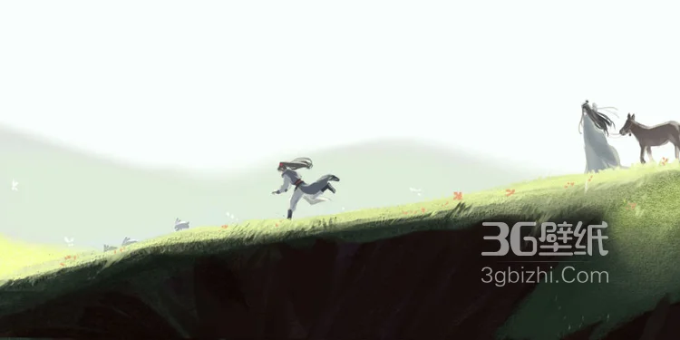 魔道祖师唯美手绘图片，只羡忘羡不羡仙，忘羡的云游生活7