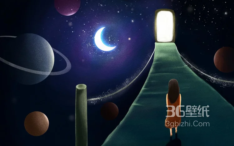 浪漫的二次元插画，唯美梦幻的动漫场景及人物图片5