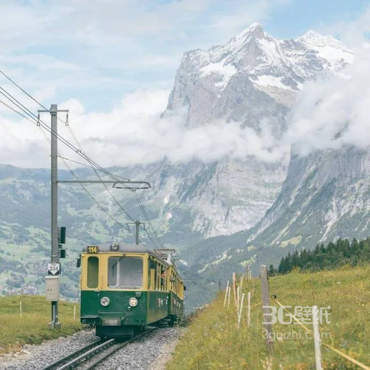 金秋十月的瑞士阿尔卑斯山脉 唯美自然风光阿尔卑斯山美图3