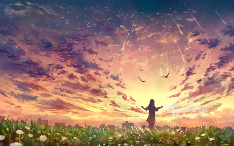 浪漫的二次元插画，唯美梦幻的动漫场景及人物图片2