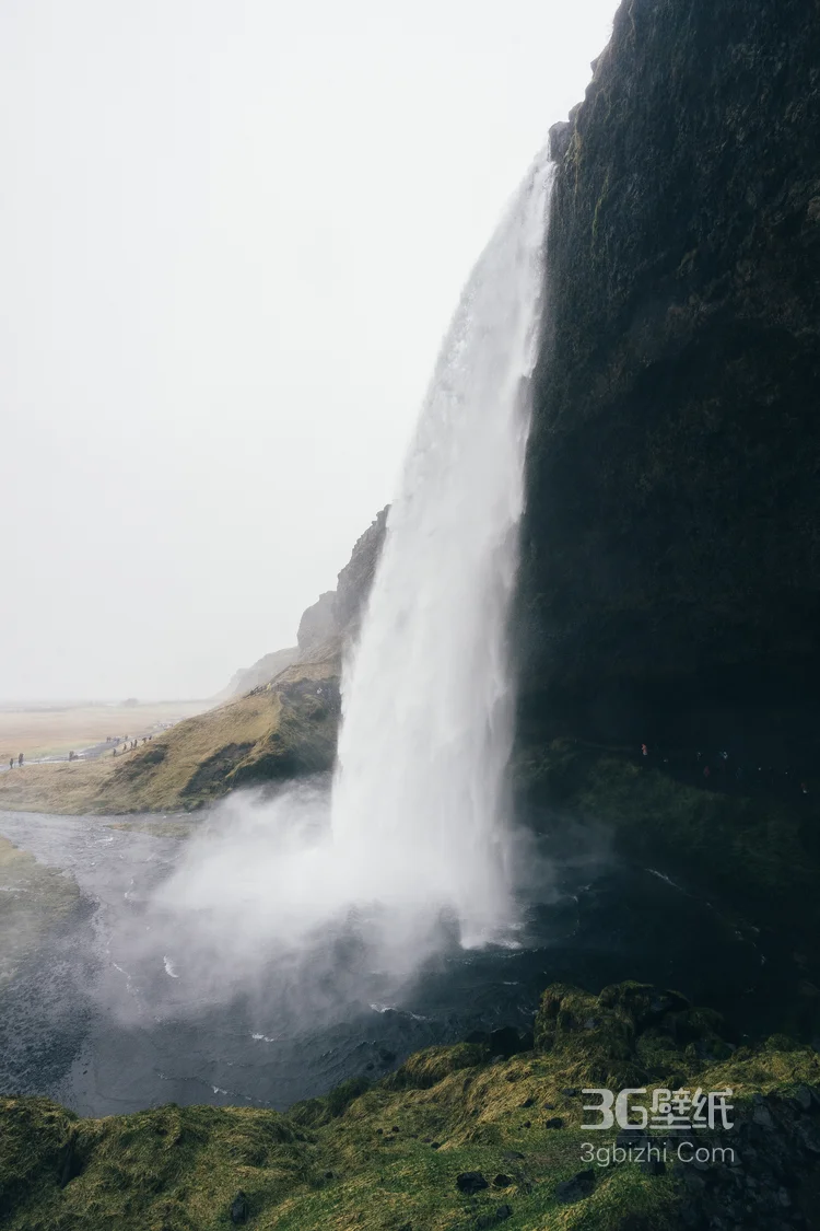天然形成的大气的瀑布图片1