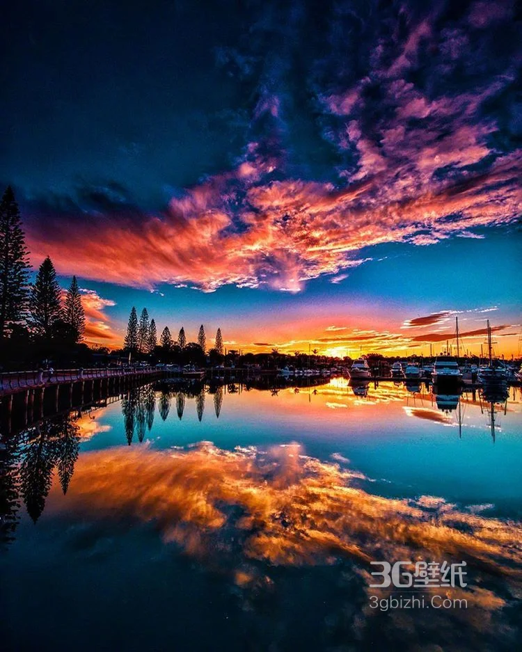 如诗如画，绚丽多彩的云 水 天 海各成一色唯美景色摄影图9