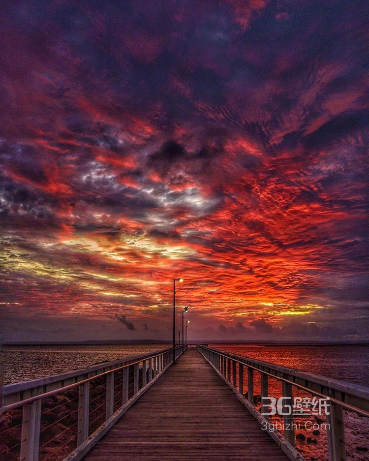 如诗如画，绚丽多彩的云 水 天 海各成一色唯美景色摄影图4