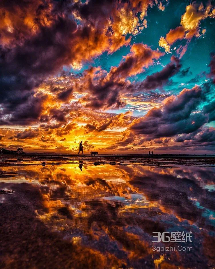 如诗如画，绚丽多彩的云 水 天 海各成一色唯美景色摄影图8