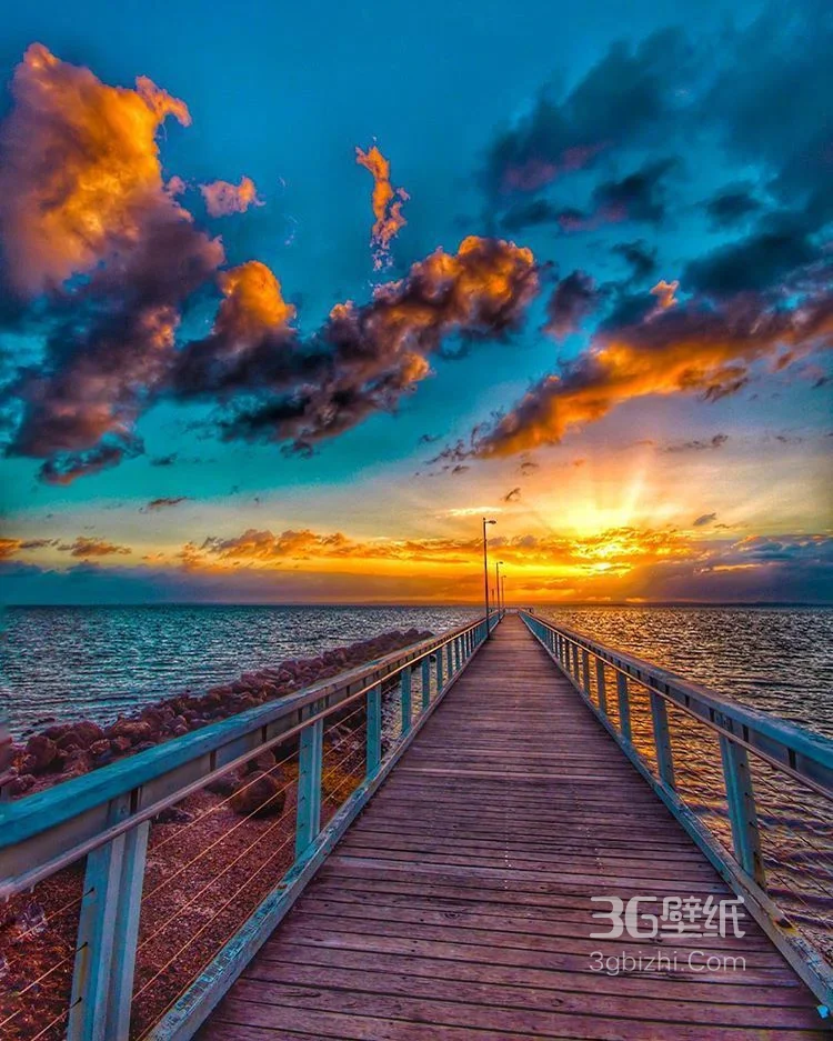 如诗如画，绚丽多彩的云 水 天 海各成一色唯美景色摄影图7