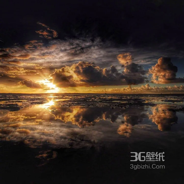 如诗如画，绚丽多彩的云 水 天 海各成一色唯美景色摄影图2