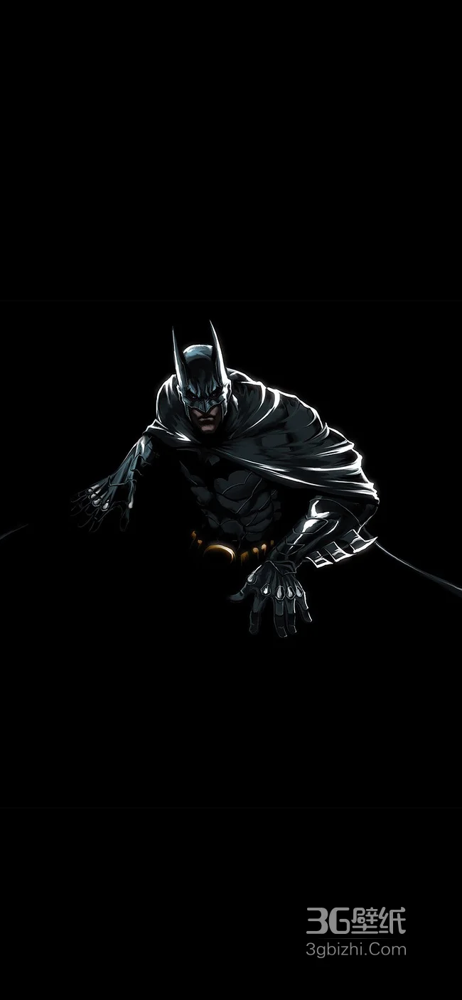 黑色背景下的动漫人物蝙蝠侠1