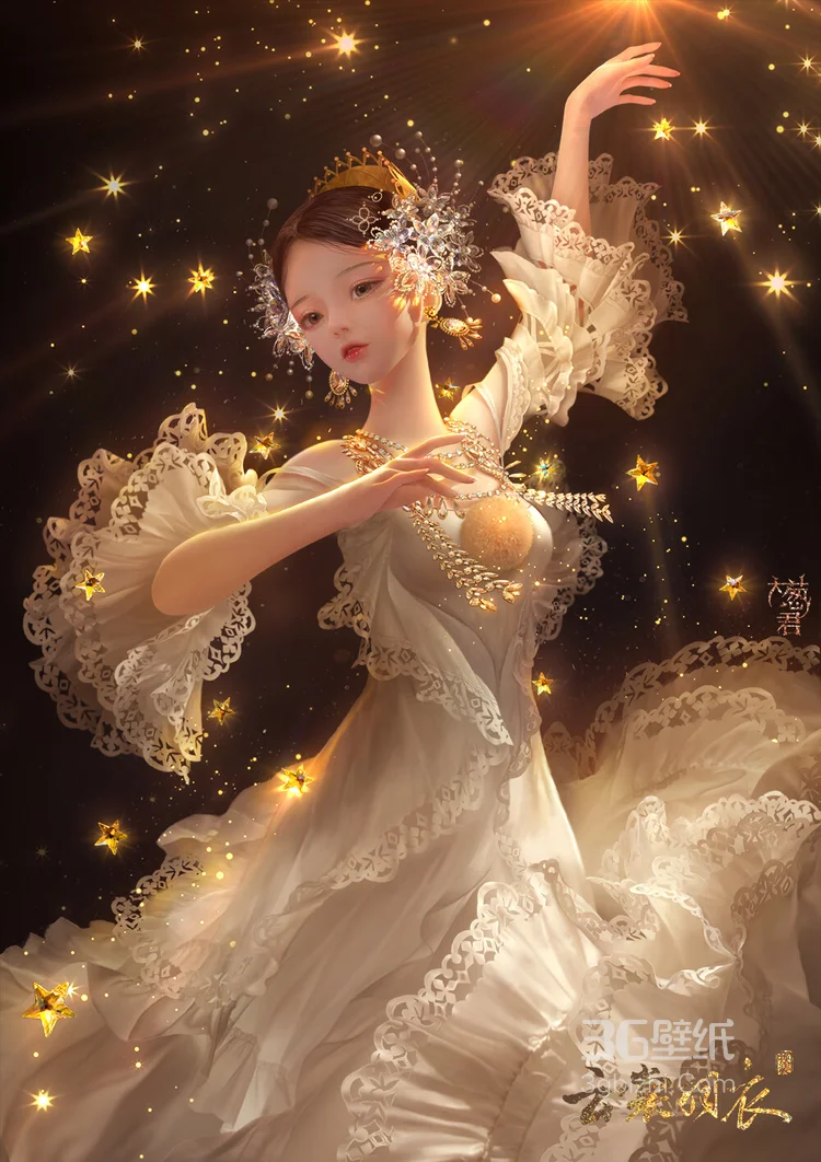 古风人物，美人绘画图片欣赏，绘师大葱君作品5