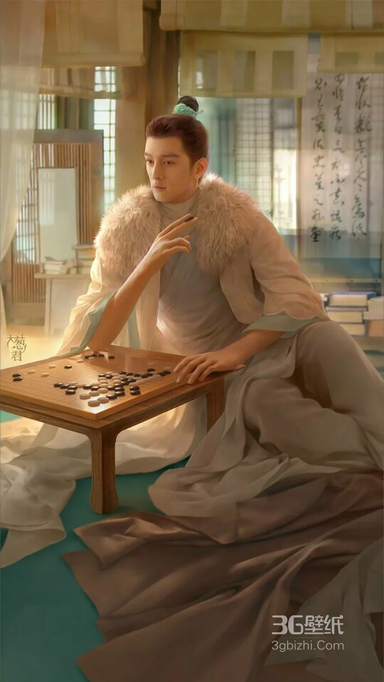 古风人物，美人绘画图片欣赏，绘师大葱君作品4