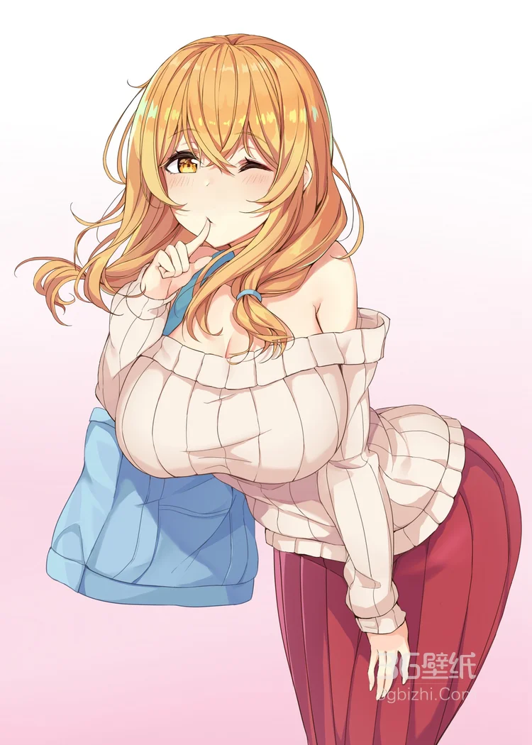 穿露肩装的二次元动漫美少女插画图片集1