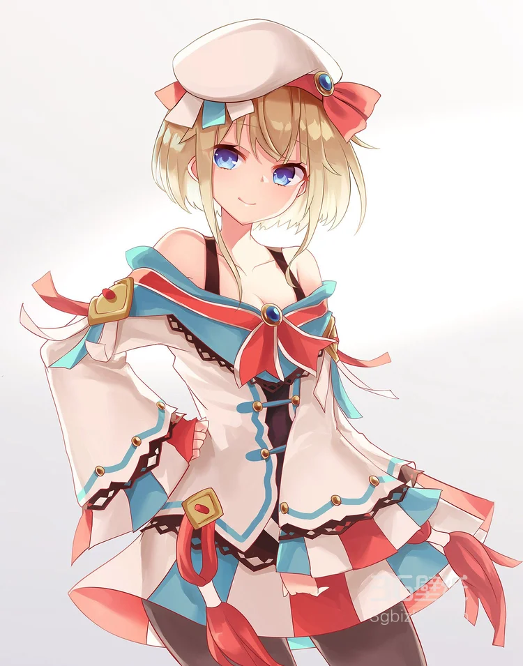 穿露肩装的二次元动漫美少女插画图片集4