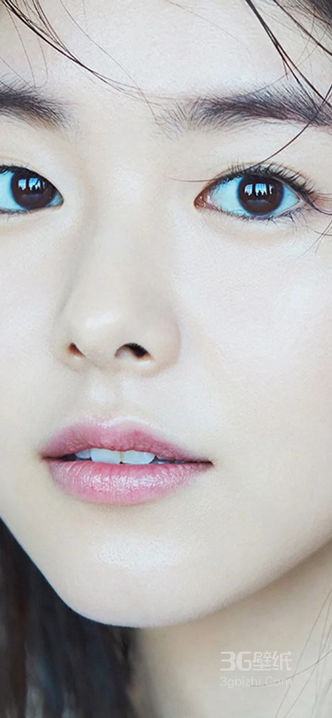 高清双眼皮美女手机壁纸，哇好清纯啊！1