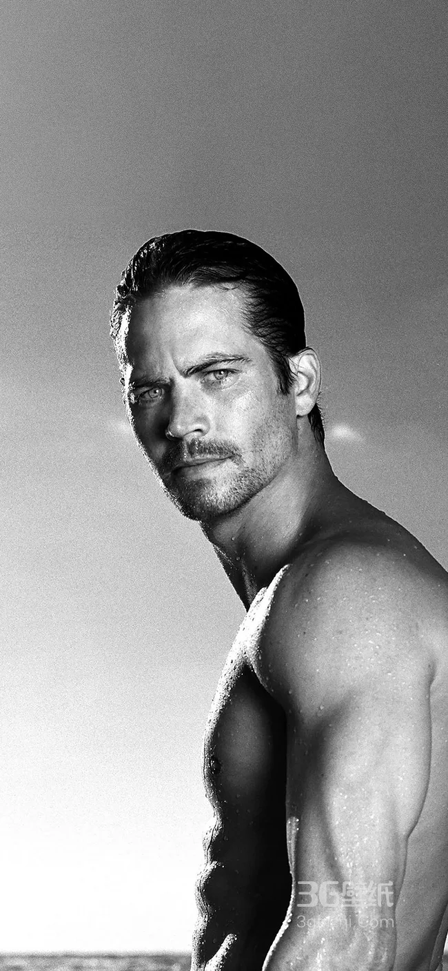 已故巨星保罗·沃克海边裸上身好身材手机壁纸下载1