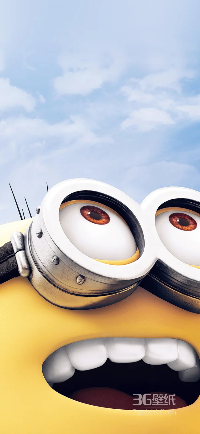 萌萌的小黄人大头像高清手机壁纸1