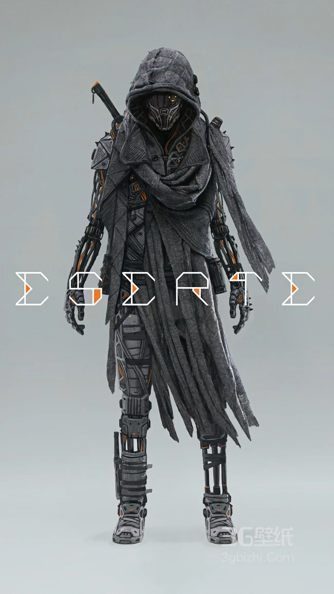 蒙面的西域刀客霸气手机壁纸1