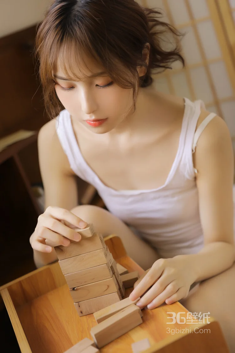 日式小木屋的魅力动人可爱少女写真美照8