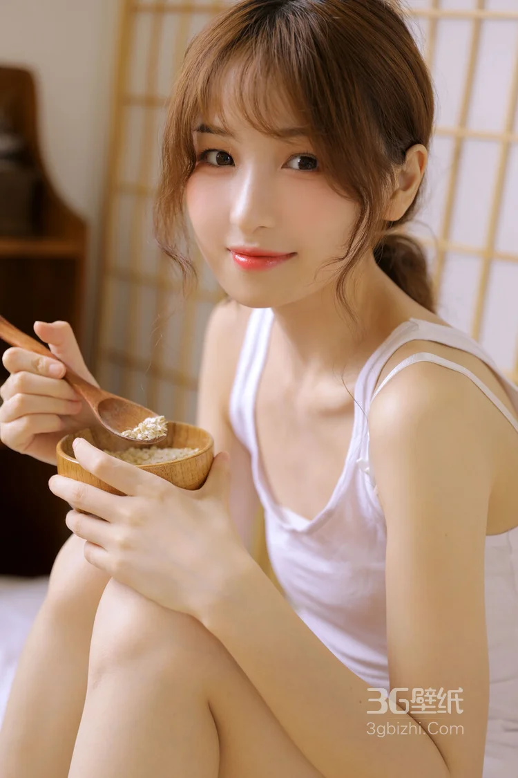 日式小木屋的魅力动人可爱少女写真美照2