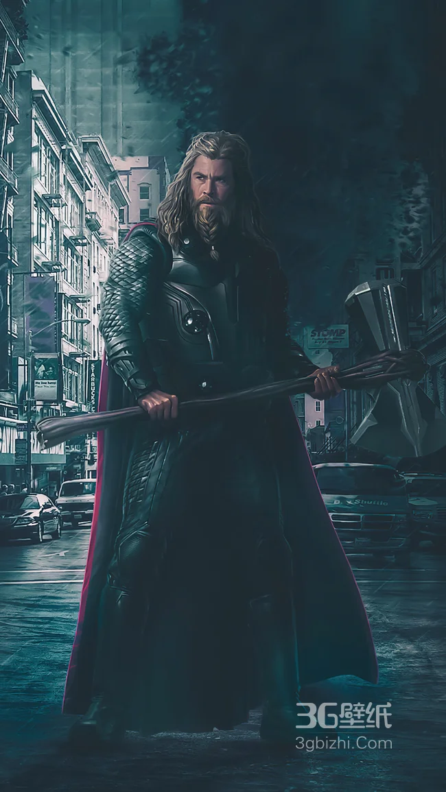 长发狂暴漫威英雄雷神战斗高清手机壁纸1