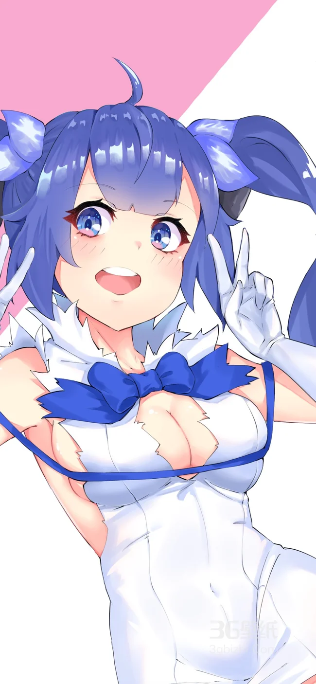 大胸双马尾辫大眼二次元动漫美女1