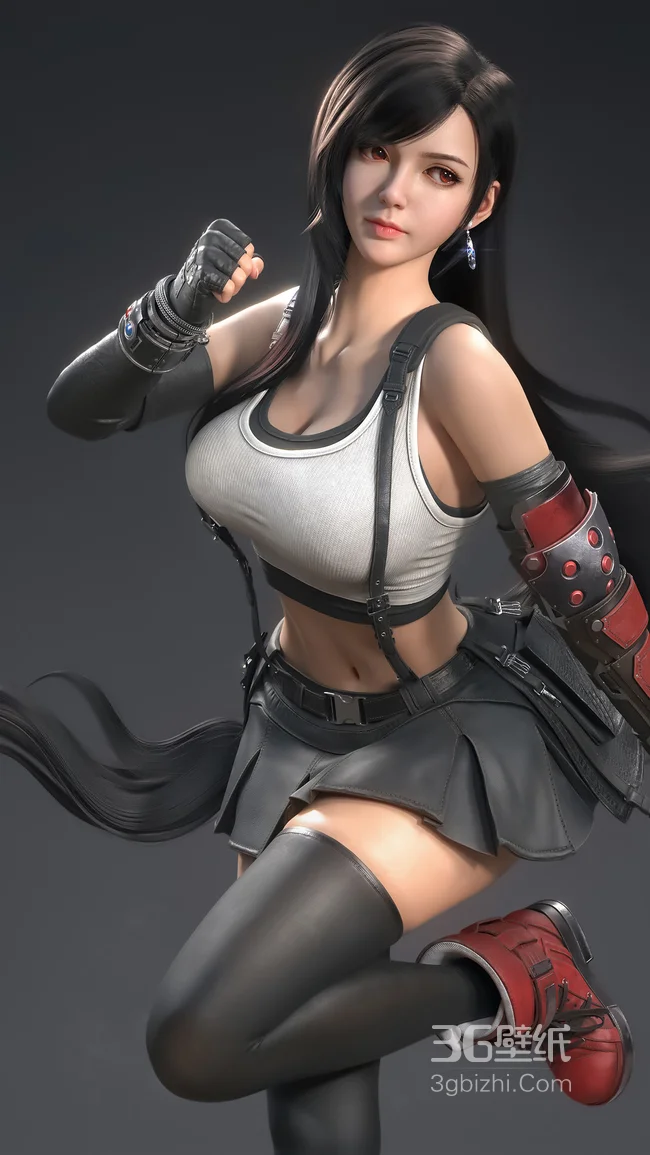 推荐一张算是画风比较美的拳击女孩手机壁纸1