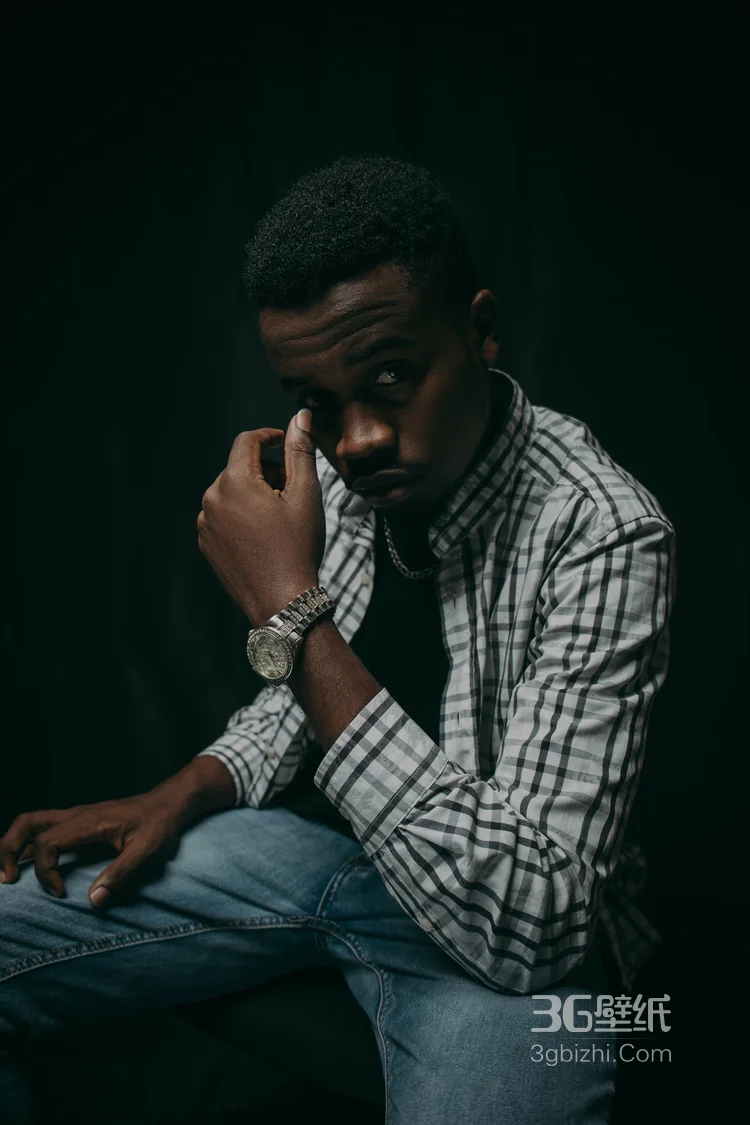 黑人青年高清人物艺术照素材图片4