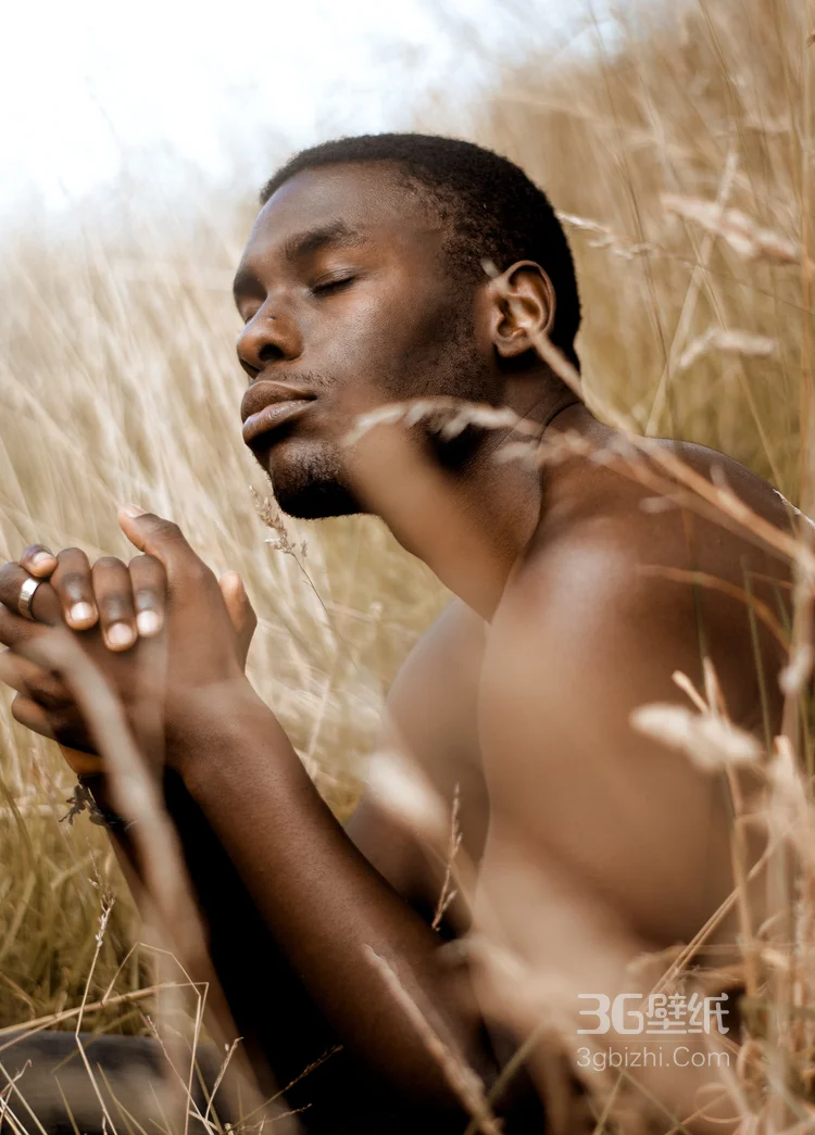 黑人青年高清人物艺术照素材图片2