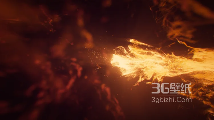 活火山，岩浆，星空，夜晚下的火山岩浆图片4