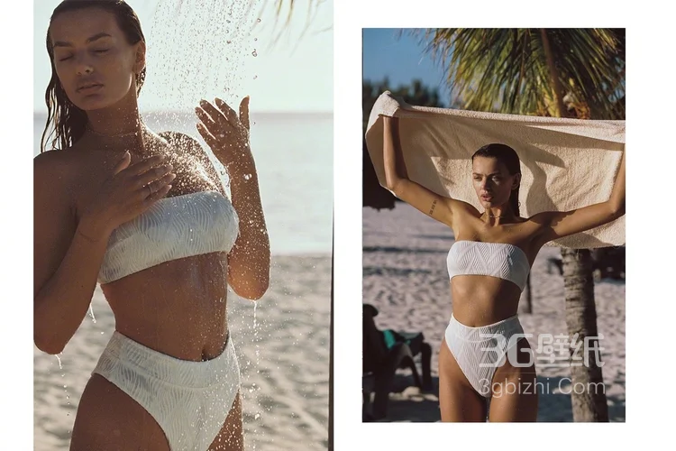 毛里求斯海岛 阳光，沙滩，大海，欧美嫩模性感风情 LAVARICE夏日泳装画册图集欣赏11