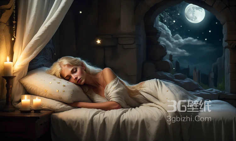 月色如银，洒满大地 明亮，皎洁的月亮，月光，夜景风景图片4