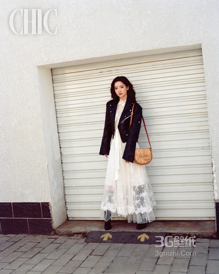 王玉雯时尚牛仔，裙装系列 不同个性酷飒秋装户外穿搭登封写真美照11