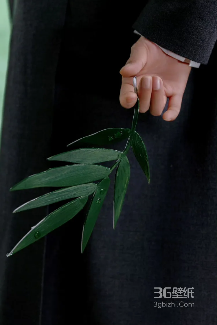 于适丁香诗会造型图集，身着郭培新中式长外套，英挺俊朗的国风少年，带着气韵潇洒风度4