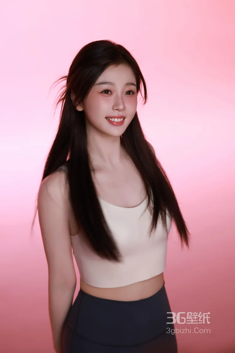 虞书欣紧身背心加瑜伽裤穿搭显紧致身材超高清写真，粉扑扑的画面太美啦11