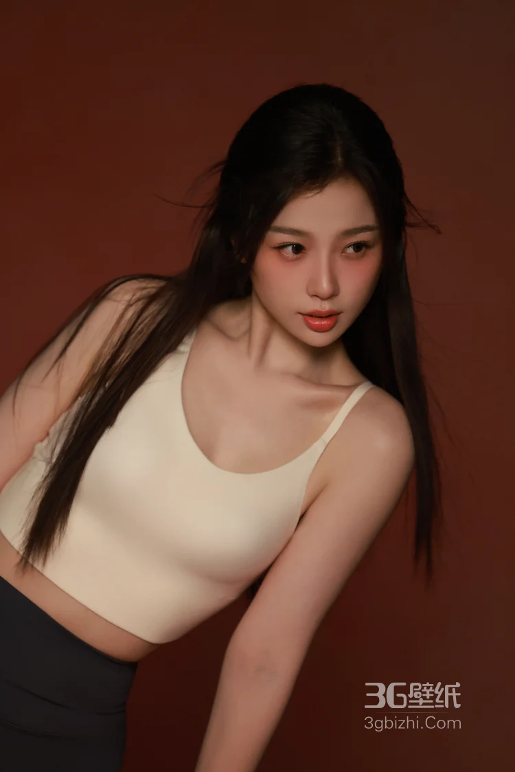 虞书欣紧身背心加瑜伽裤穿搭显紧致身材超高清写真，粉扑扑的画面太美啦7