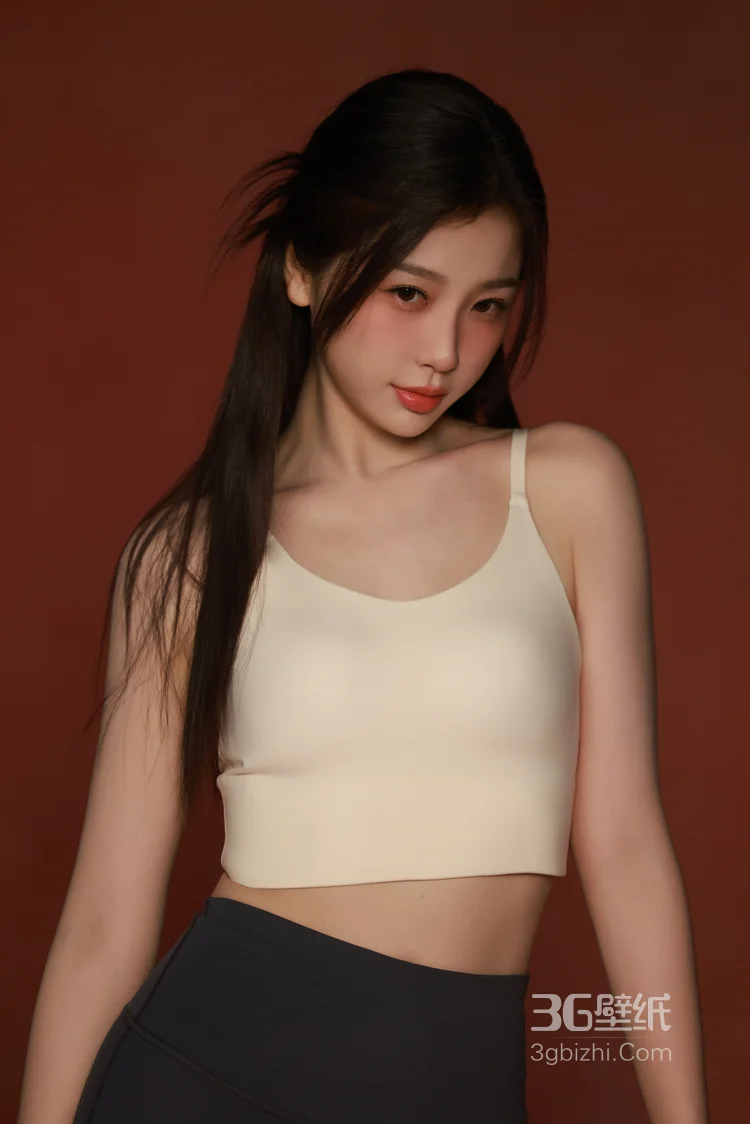 虞书欣紧身背心加瑜伽裤穿搭显紧致身材超高清写真，粉扑扑的画面太美啦13