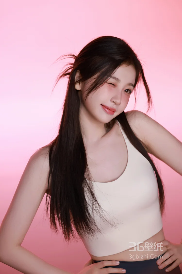 虞书欣紧身背心加瑜伽裤穿搭显紧致身材超高清写真，粉扑扑的画面太美啦12