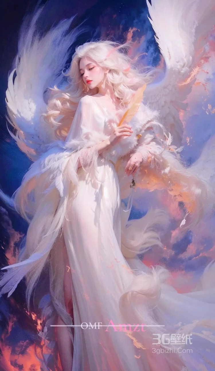 天使少女，女孩 浴室，浴盆里，白色翅膀，羽毛 欧美美女大胆赤身人像艺术摄影图片17