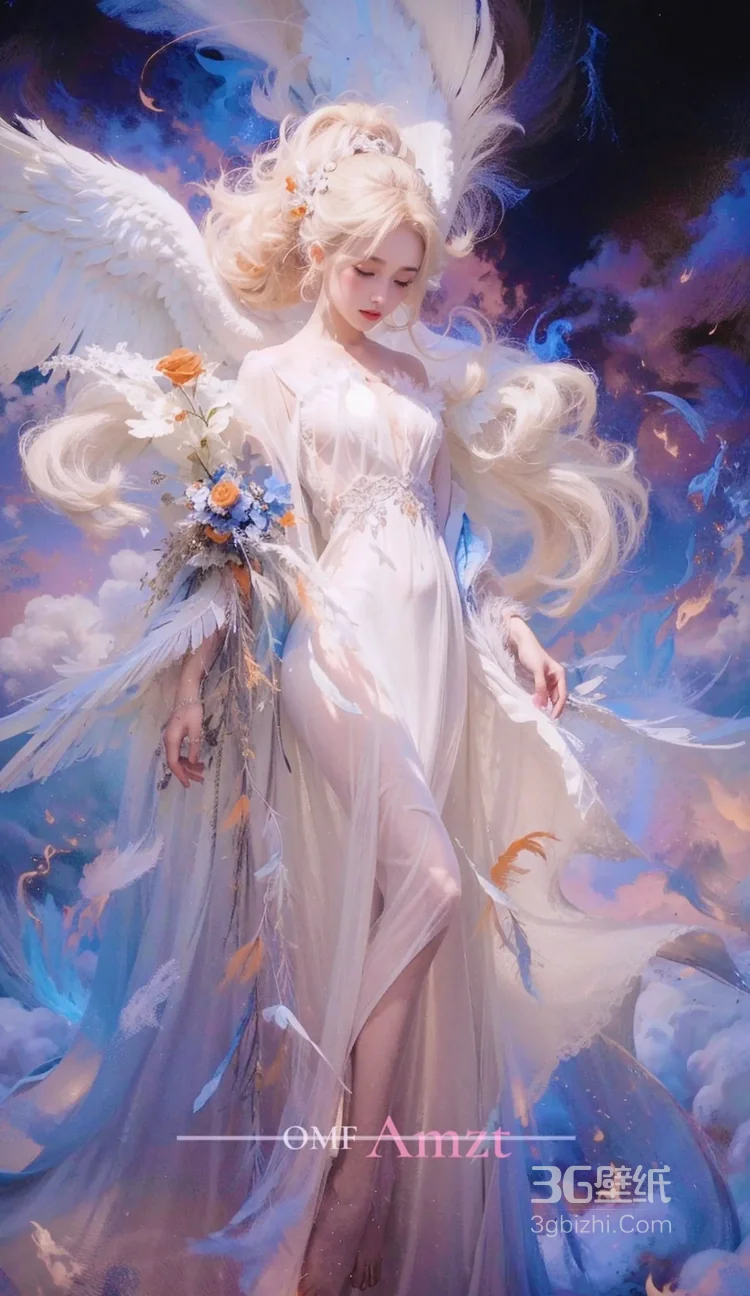 天使少女，女孩 浴室，浴盆里，白色翅膀，羽毛 欧美美女大胆赤身人像艺术摄影图片20