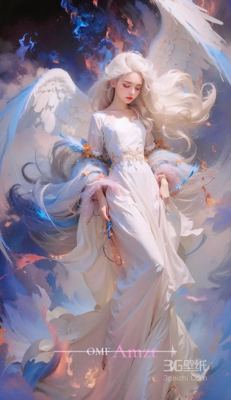 天使少女，女孩 浴室，浴盆里，白色翅膀，羽毛 欧美美女大胆赤身人像艺术摄影图片4