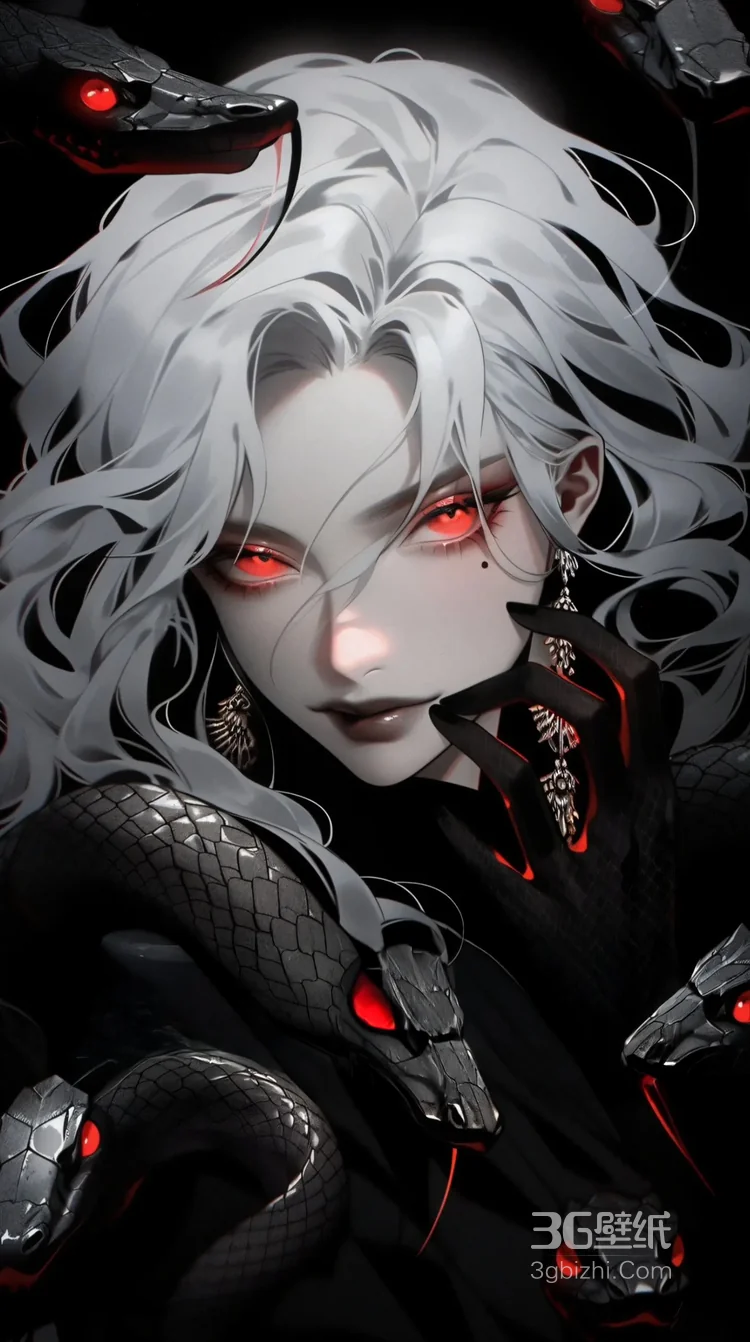 美女与蛇，美艳别样的性感动漫少女AI图片6