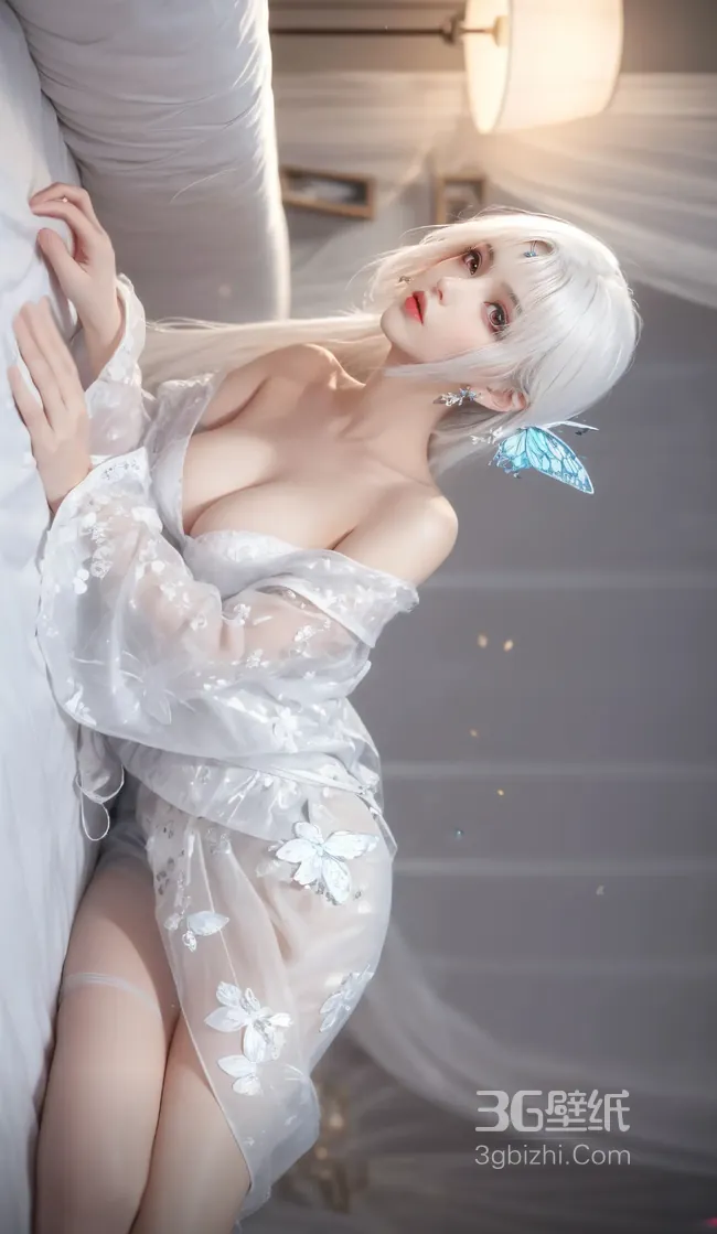 躺在床上的大长腿动漫美女1