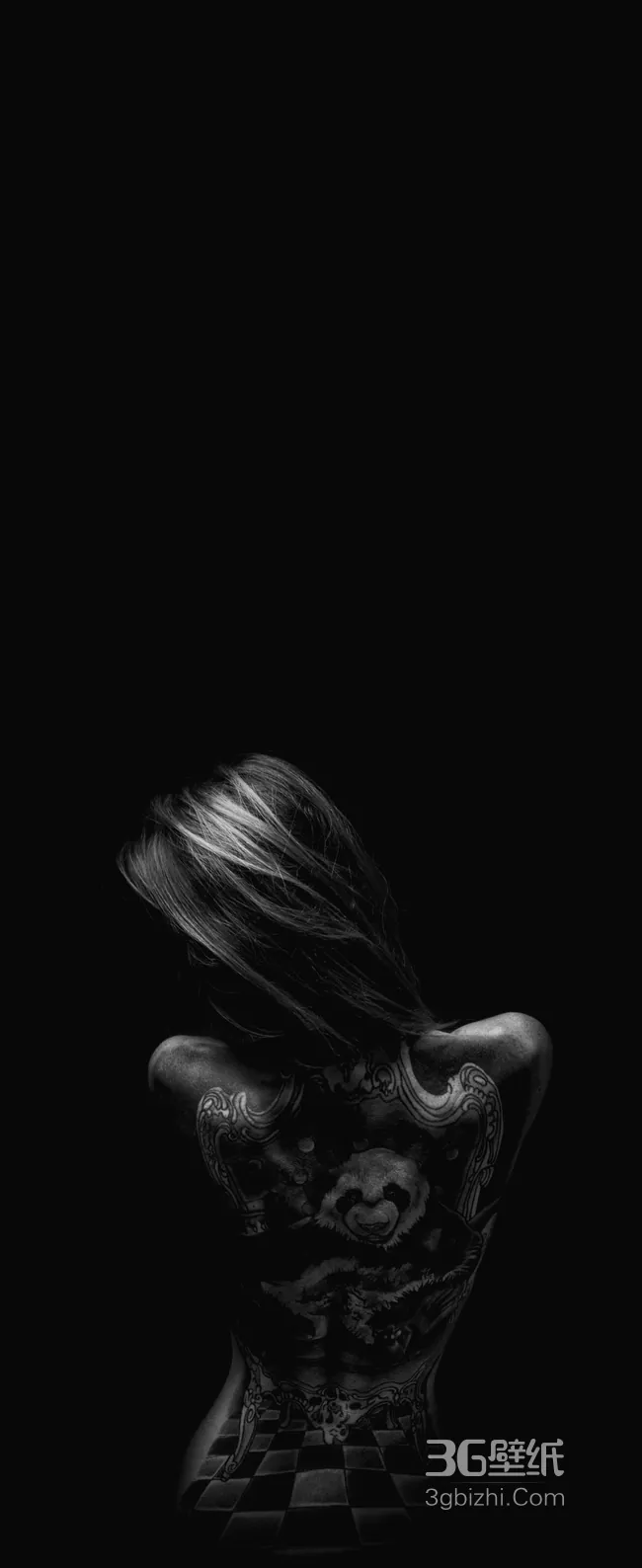 裸体翘臀美女背影手机图片1