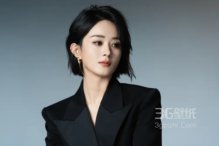 赵丽颖短发造型，化身酷飒御姐，超好看广告写真大片5