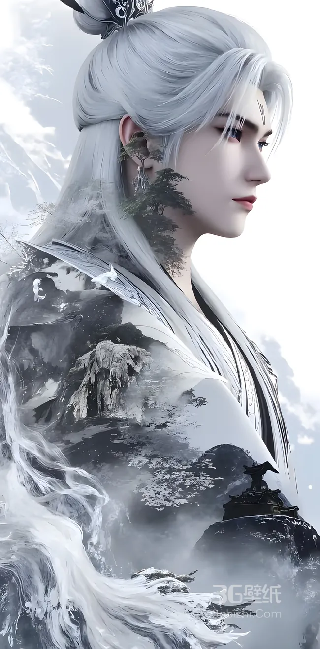 王林：白发染霜，衣卷山河，仙逆征程的孤绝身影1