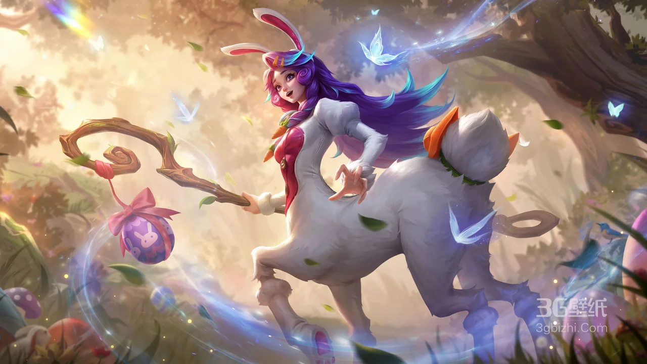 《英雄联盟》兔宝宝索拉卡 奇幻森林 Easter 童话壁纸1