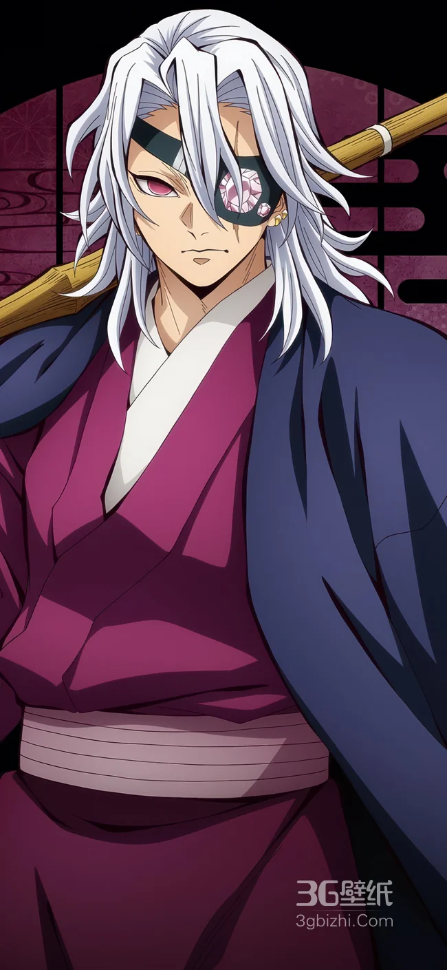 《鬼灭之刃》宇髄天元 音柱华丽和风壁纸1