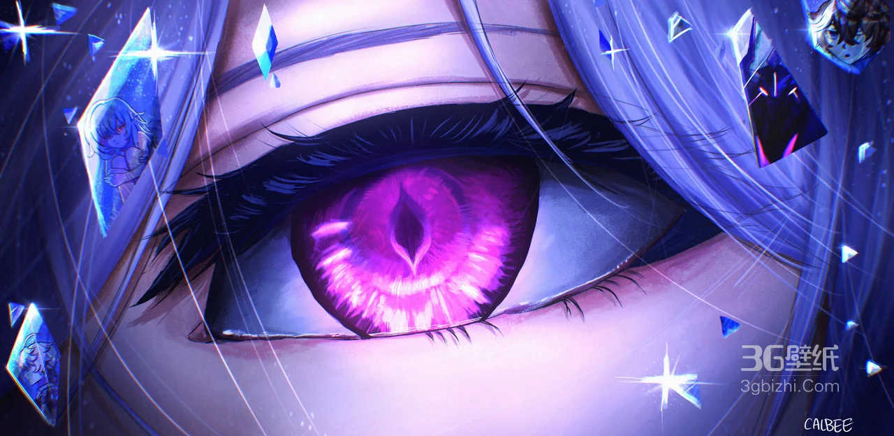 晶钻之眸 二次元少女奇幻眼眸特写壁纸1