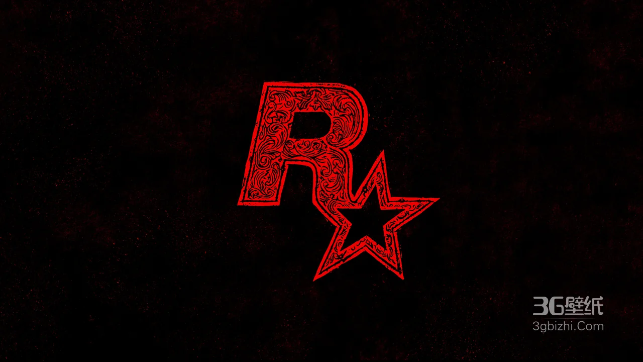 荒野镖客 Red Dead 红色艺术 Logo 壁纸1