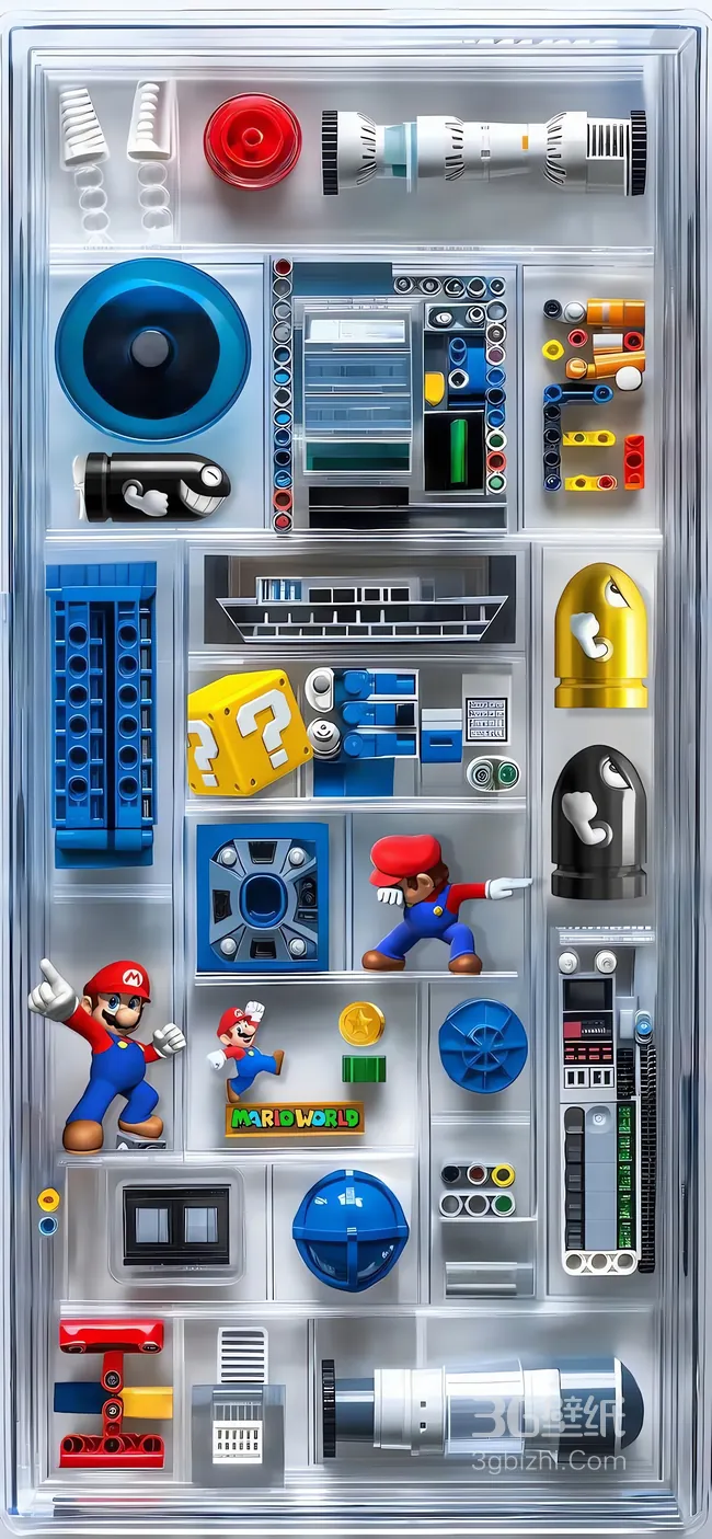 乐高超级马里奥角色积木零件收纳盒1