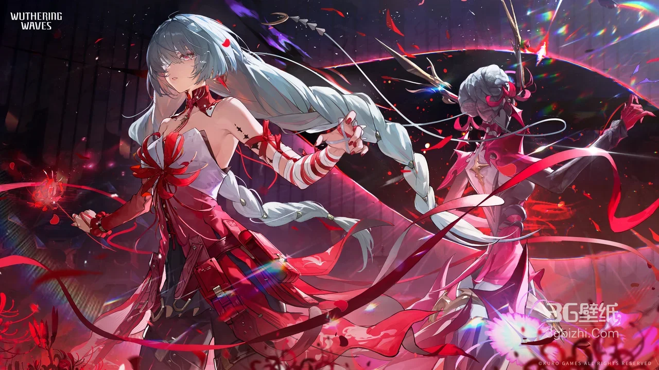 银发少女星穹奇幻绘：双生战裙映异次元流光1