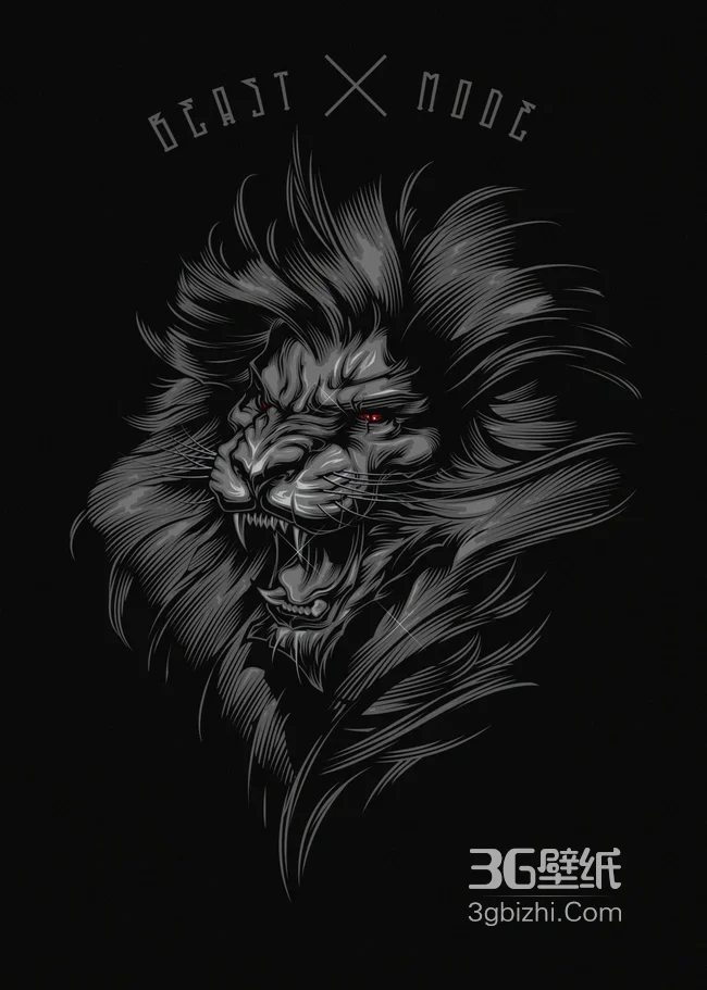 暗黑怒狮鬃毛插画（BEAST X NODE）1